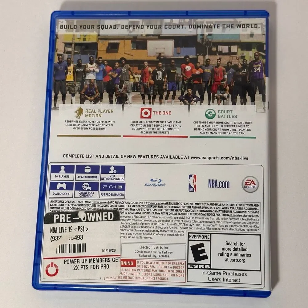 A Sports NBA Live 19 The One Edition Complete With Manual